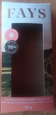 Tablette de Chocolat Noir 70%
