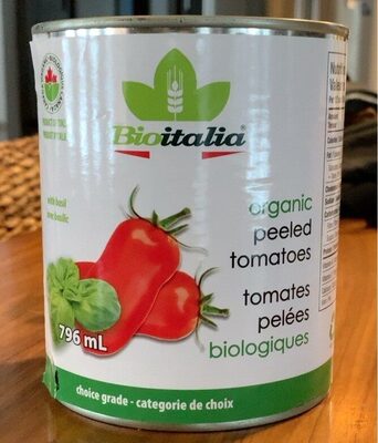 Tomates Pelées avec Basilic 796ml