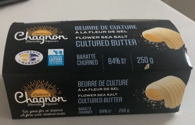 Laiterie Chagnon Beurre de Culture a la Fleur de Sel (baratte)
