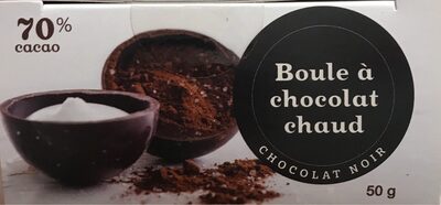 Bombe Chocolat Chaud Chocolat Noir 70%